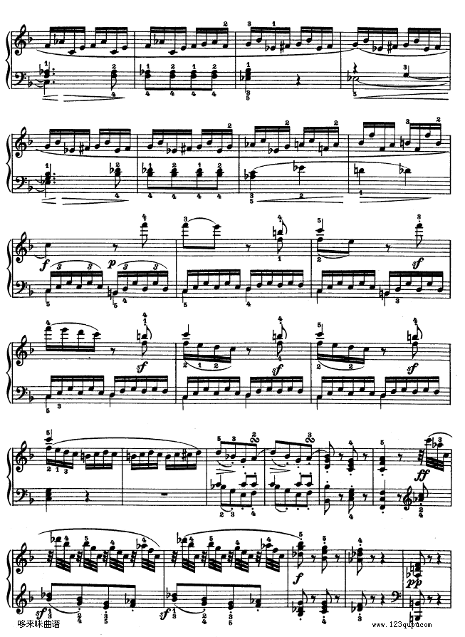 F大调第六钢琴奏鸣曲 - Op.10—2-贝多芬钢琴曲谱（图6）