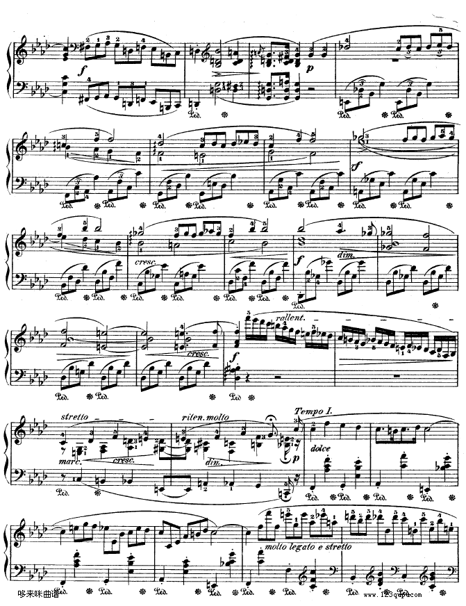 夜曲No.15 - OP.55-1-肖邦钢琴曲谱（图3）