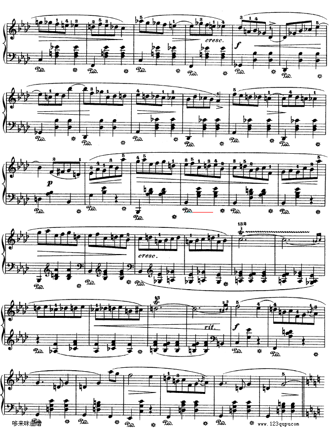 钢琴圆舞曲64-2-肖邦钢琴曲谱（图8）