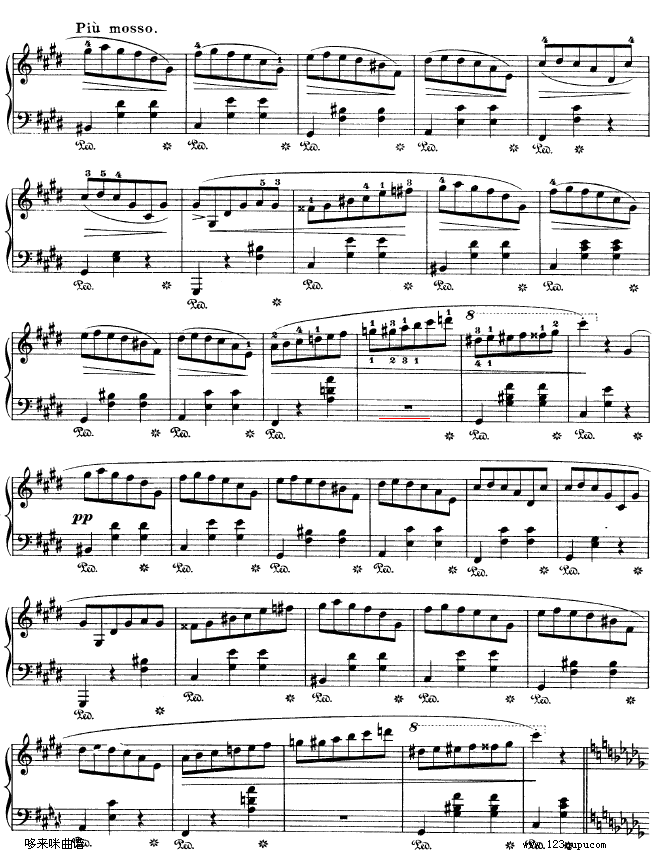 钢琴圆舞曲64-2-肖邦钢琴曲谱（图2）