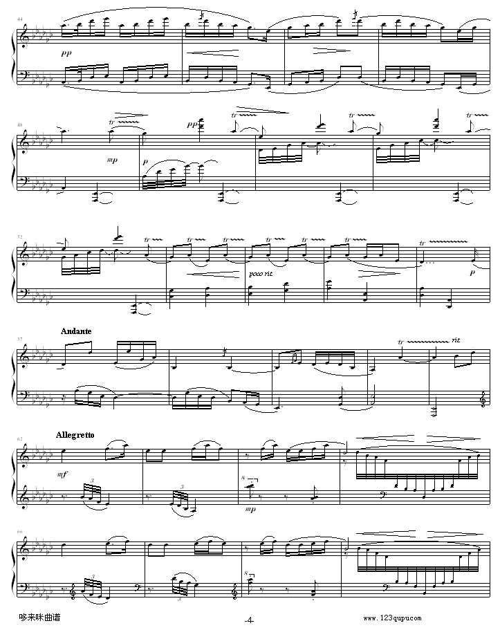 春江花月夜-中国名曲钢琴曲谱（图4）