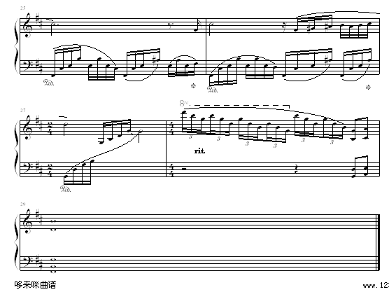 脆弱的心-克莱德曼钢琴曲谱（图4）