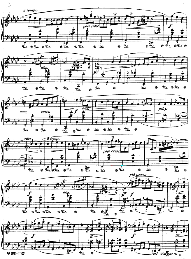 夜曲No.15 - OP.55-1-肖邦钢琴曲谱（图2）