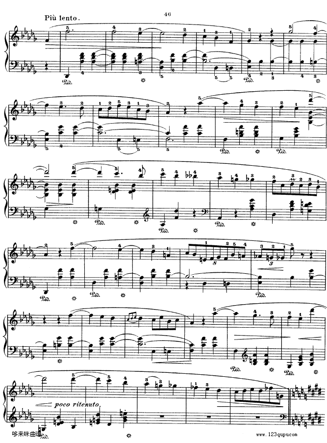 钢琴圆舞曲64-2-肖邦钢琴曲谱（图3）