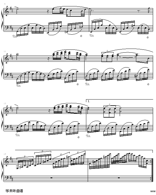 脆弱的心-克莱德曼钢琴曲谱（图2）