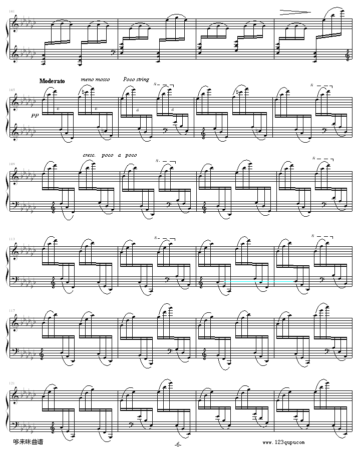 春江花月夜-中国名曲钢琴曲谱（图6）