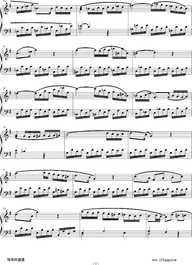 小奏鸣曲-小光-莫扎特钢琴曲谱（图3）