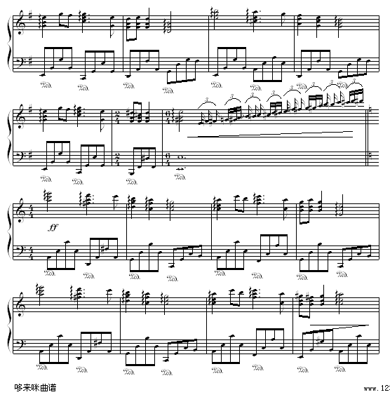 蓝色的爱 - dtsrichard版-克莱德曼钢琴曲谱（图3）