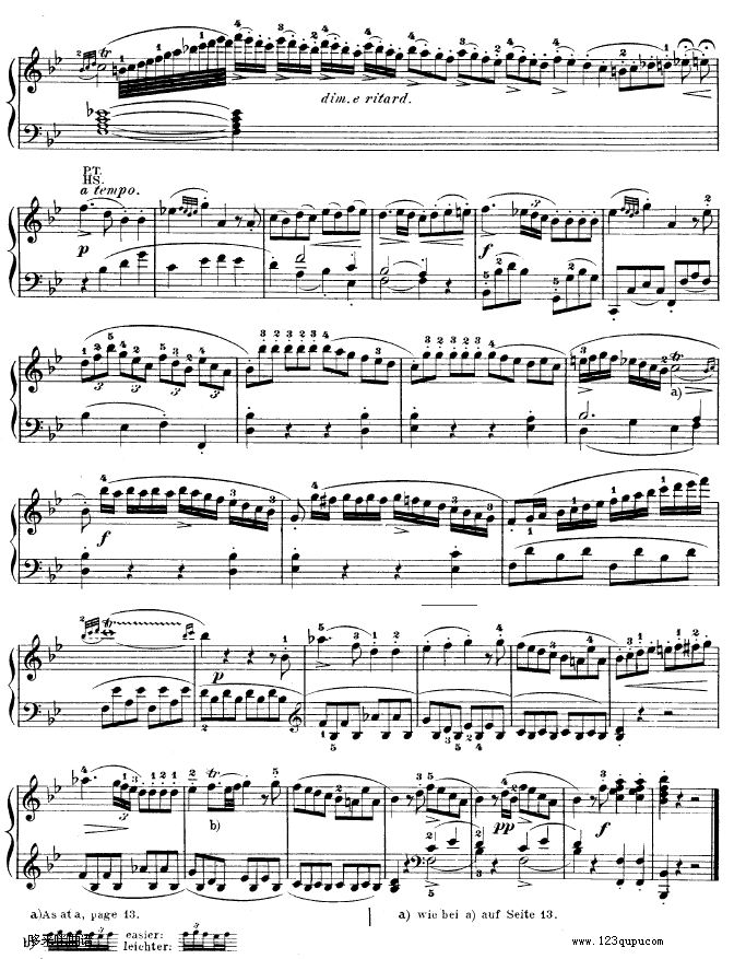 降B大调奏鸣曲 kv333-莫扎特钢琴曲谱（图20）