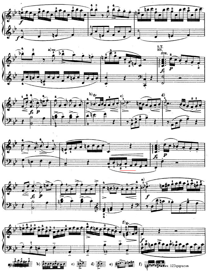 降B大调奏鸣曲 kv333-莫扎特钢琴曲谱（图2）
