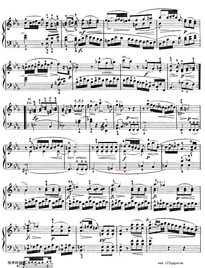 降B大调奏鸣曲 kv333-莫扎特钢琴曲谱（图10）