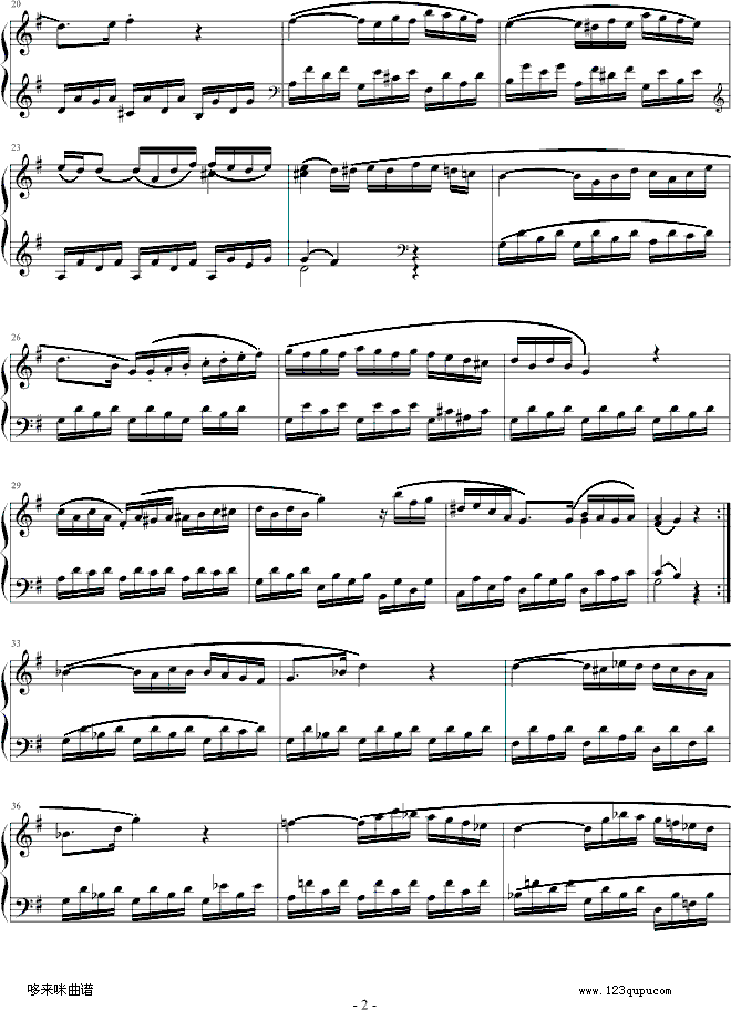 小奏鸣曲-小光-莫扎特钢琴曲谱（图2）
