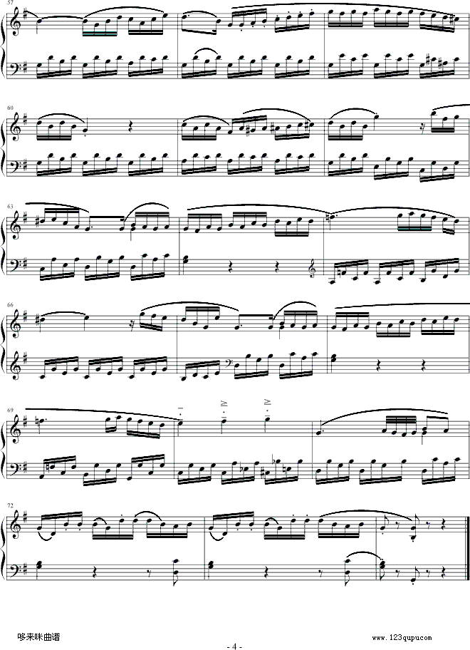 小奏鸣曲-小光-莫扎特钢琴曲谱（图4）
