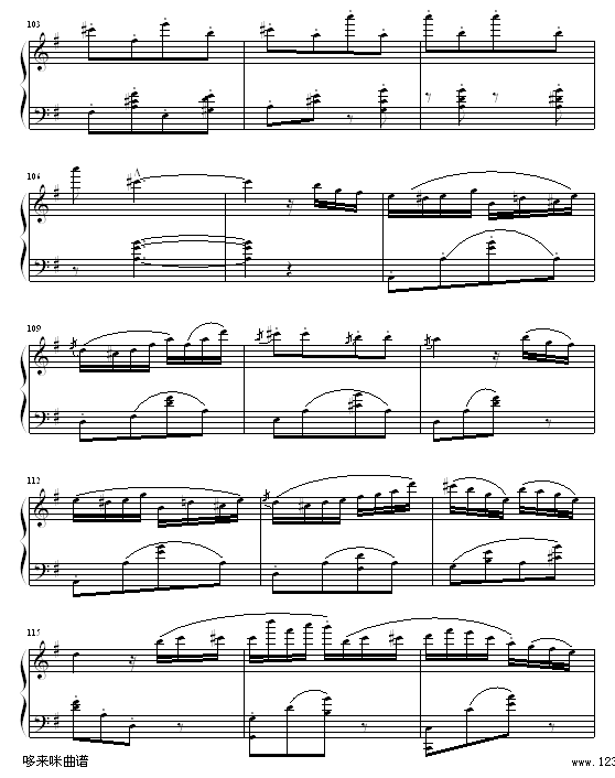 喷泉-博姆钢琴曲谱（图8）