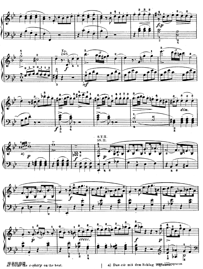 降B大调奏鸣曲 kv333-莫扎特钢琴曲谱（图15）