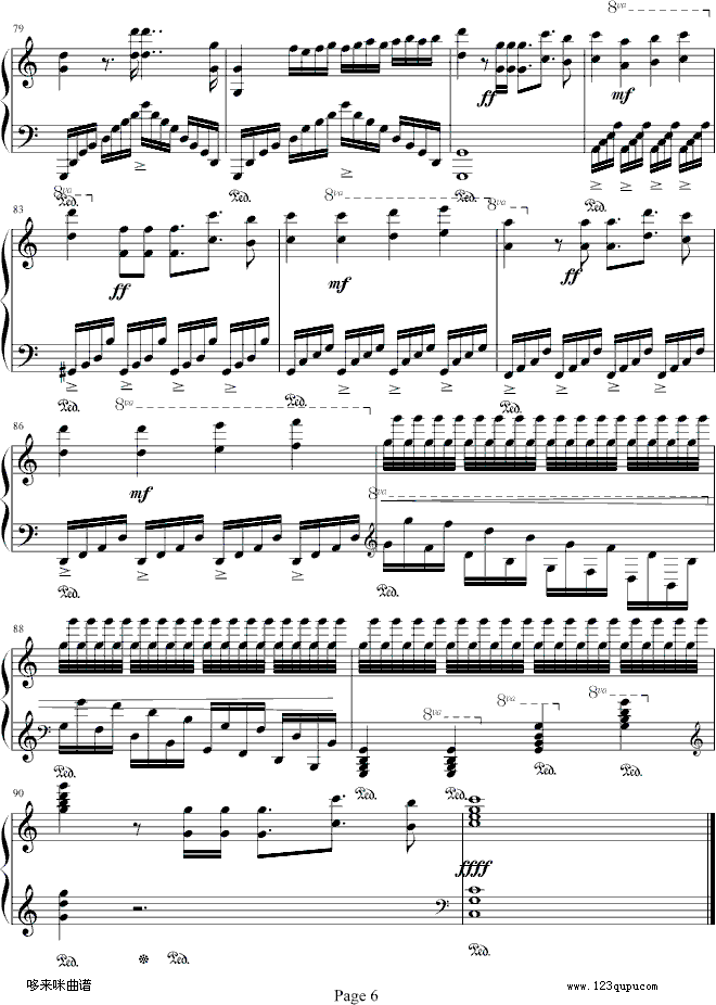 Wonderland-马克西姆钢琴曲谱（图6）
