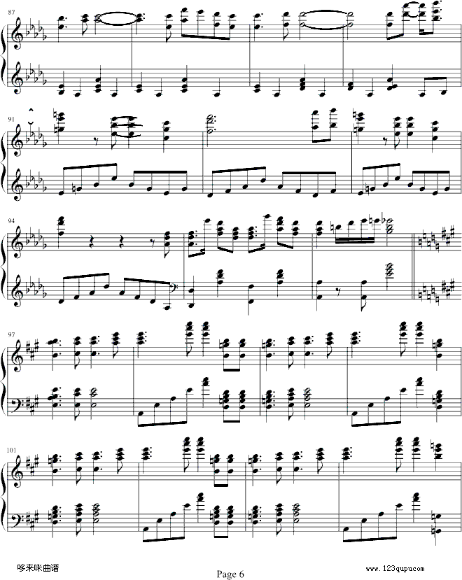 Olympic Dream-马克西姆钢琴曲谱（图6）