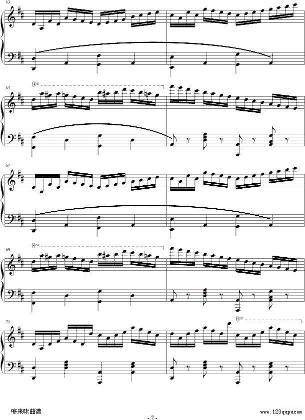 练习曲-Op.740 No.3-车尔尼钢琴曲谱（图7）