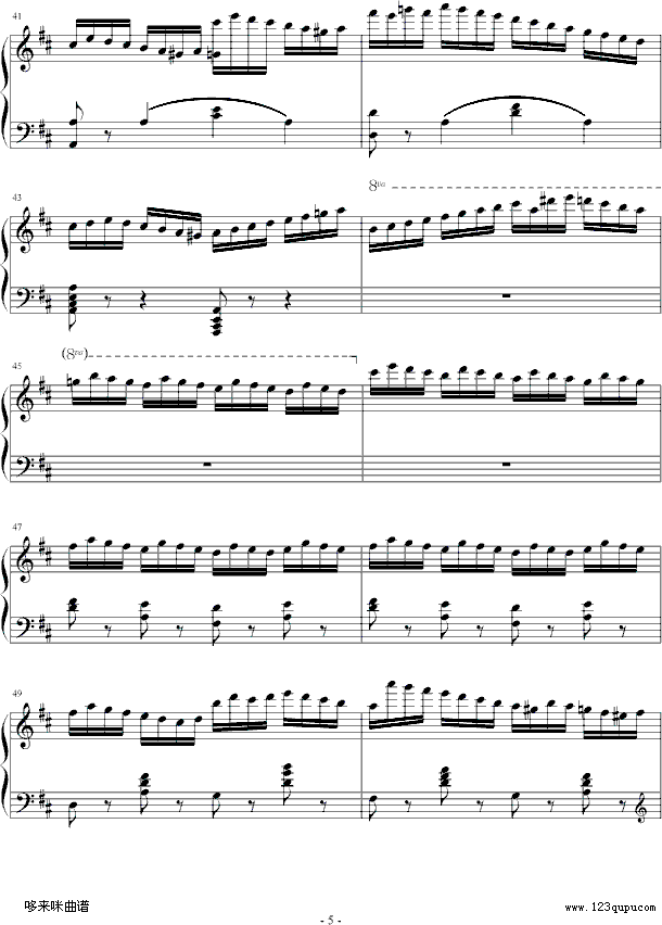 练习曲-Op.740 No.3-车尔尼钢琴曲谱（图5）