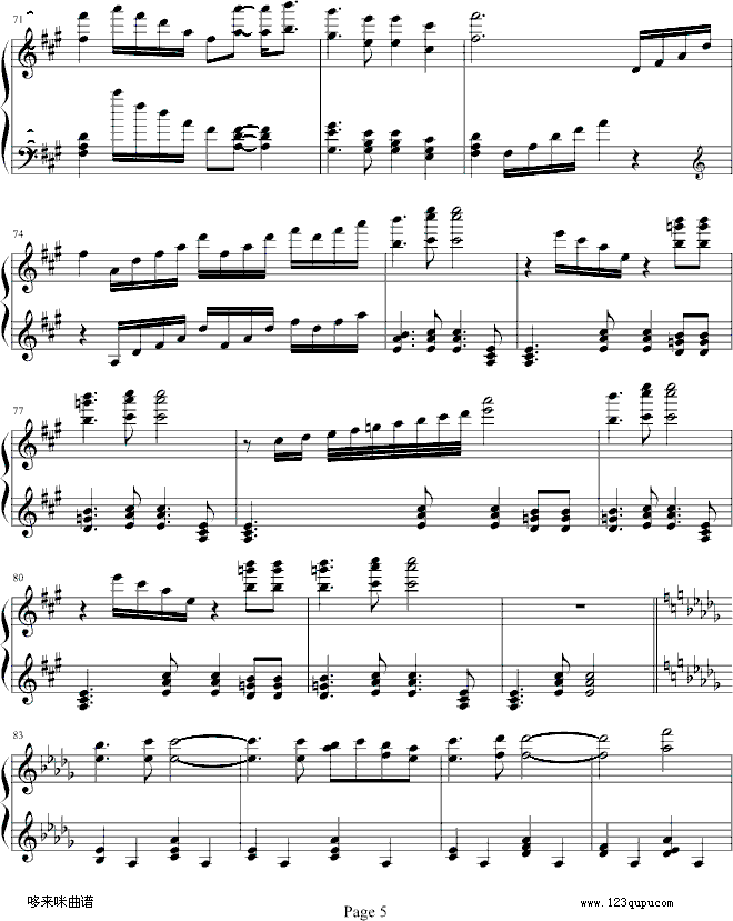 Olympic Dream-马克西姆钢琴曲谱（图5）