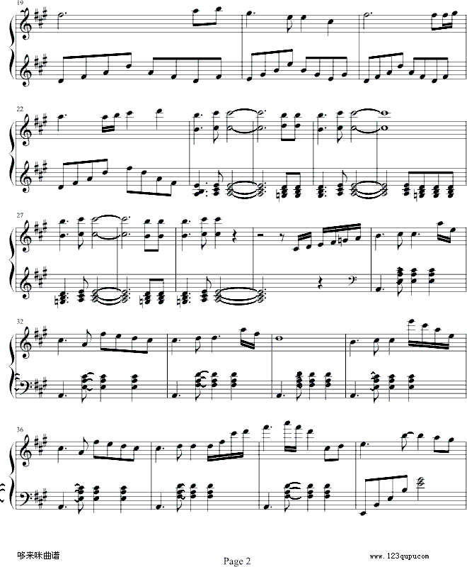 Olympic Dream-马克西姆钢琴曲谱（图2）