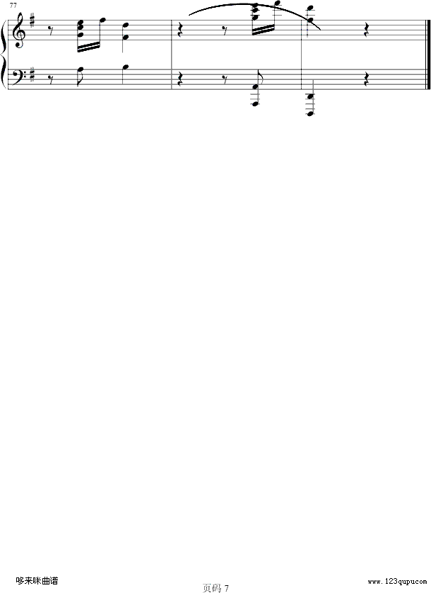 风流才女-瓦克斯钢琴曲谱（图7）