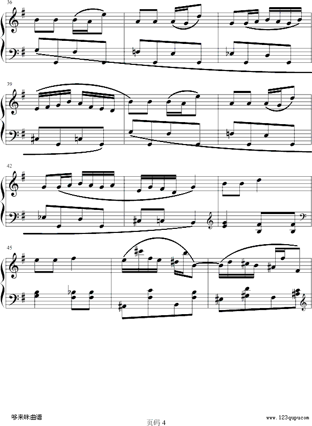 风流才女-瓦克斯钢琴曲谱（图4）