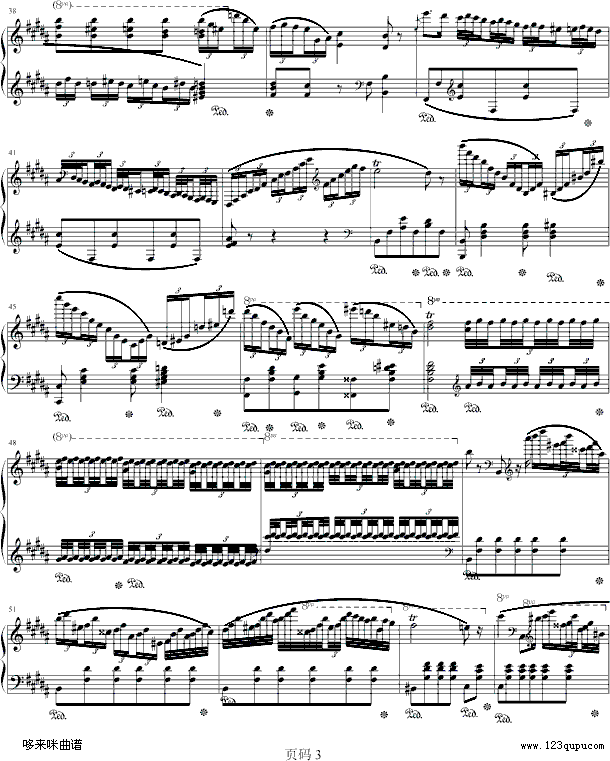 波兰舞曲-肖邦钢琴曲谱（图3）