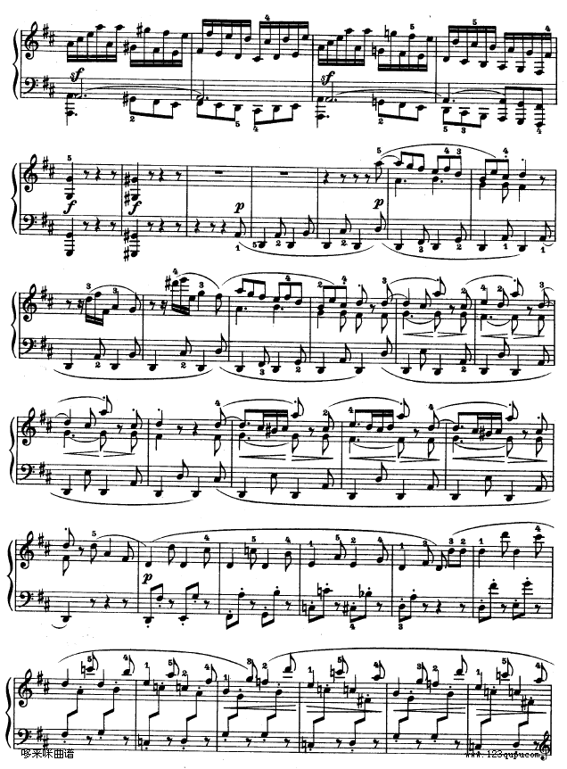 第十五钢琴奏鸣曲-（Op.28）-贝多芬钢琴曲谱（图1）