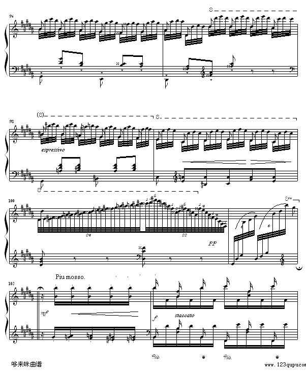 钟-李斯特钢琴曲谱（图10）