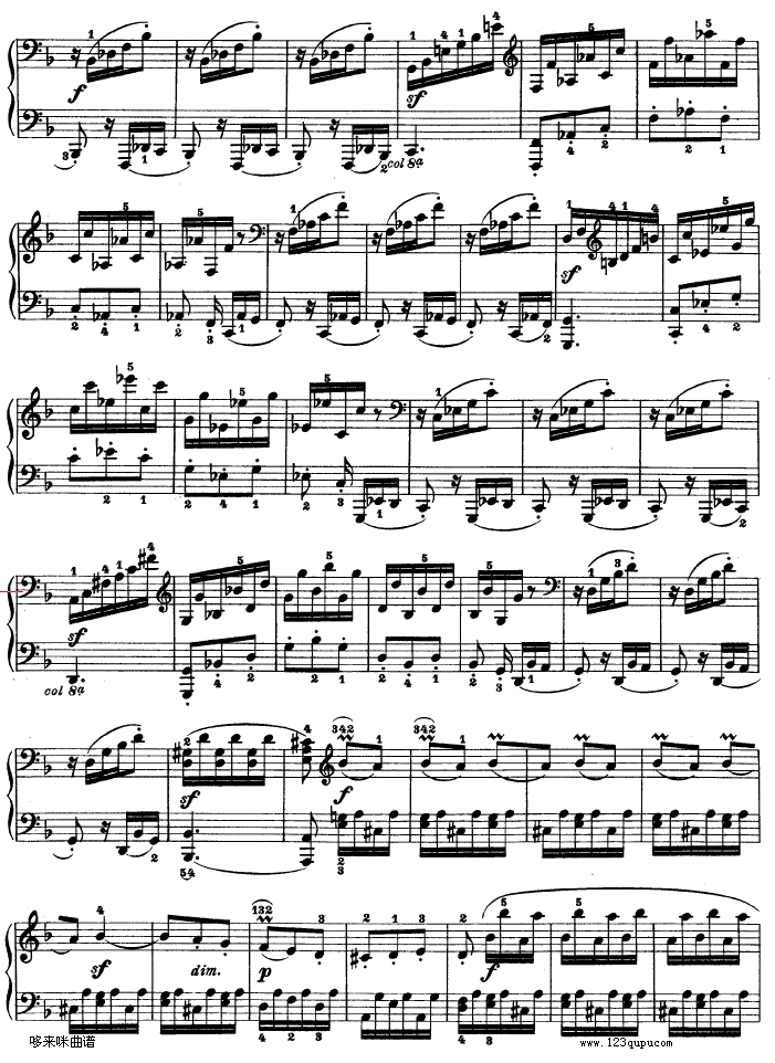 暴风雨-d小调第十七钢琴奏鸣曲 - Op.31—2-贝多芬钢琴曲谱（图18）