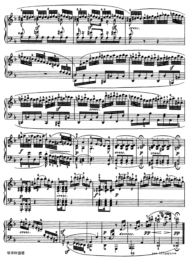 第十五钢琴奏鸣曲-（Op.28）-贝多芬钢琴曲谱（图14）