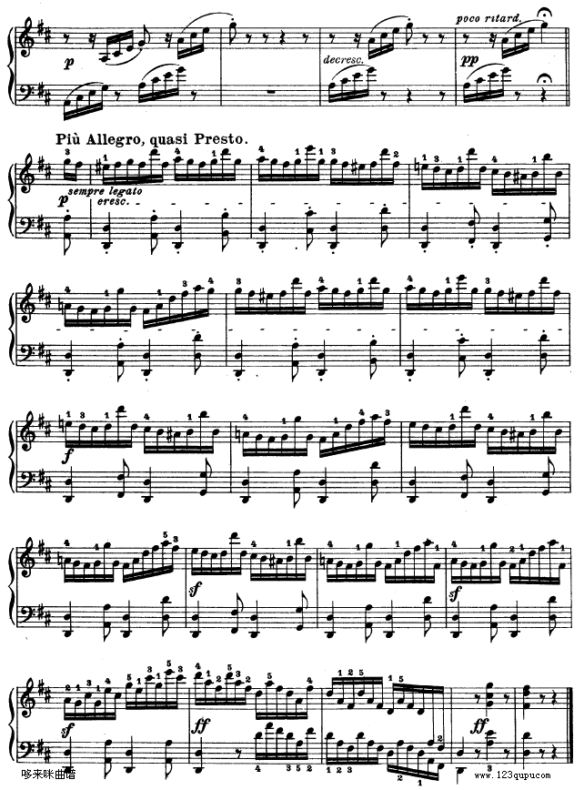 第十五钢琴奏鸣曲-（Op.28）-贝多芬钢琴曲谱（图23）