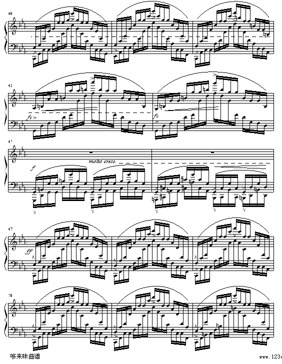 琶音练习曲-肖邦钢琴曲谱（图5）