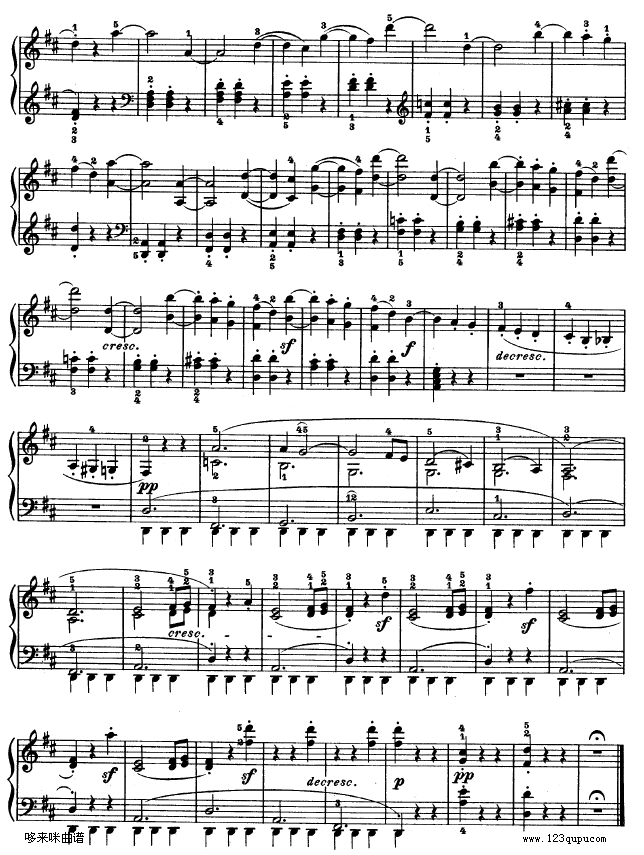 第十五钢琴奏鸣曲-（Op.28）-贝多芬钢琴曲谱（图10）