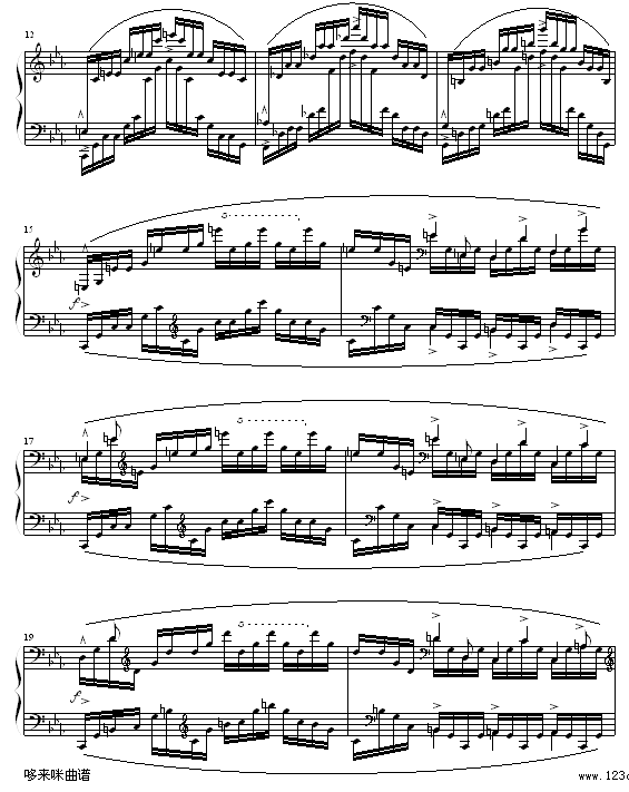 琶音练习曲-肖邦钢琴曲谱（图2）