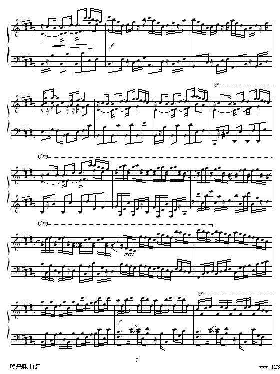 Etude in B Major-Daniel L.Simpson钢琴曲谱（图7）