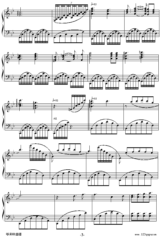 MEMORY-克莱德曼钢琴曲谱（图3）
