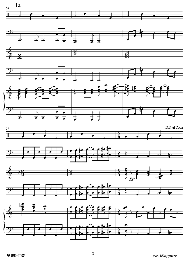 怀念的旋律 -总谱-克莱德曼钢琴曲谱（图3）