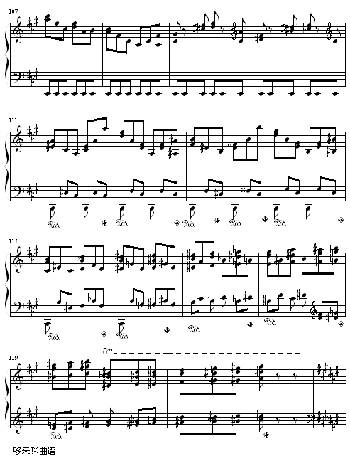 侏儒舞-李斯特钢琴曲谱（图10）