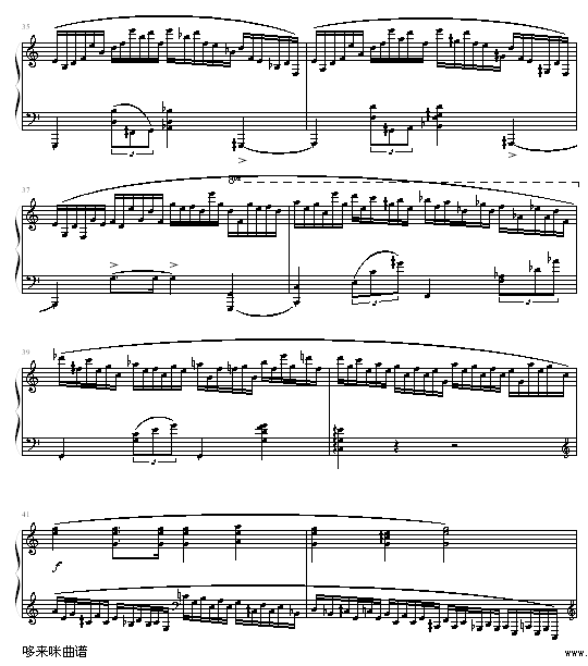 肖邦练习曲第２３首-（冬风）-肖邦钢琴曲谱（图5）