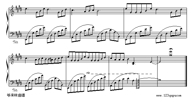 偶然的相遇-克莱德曼钢琴曲谱（图3）