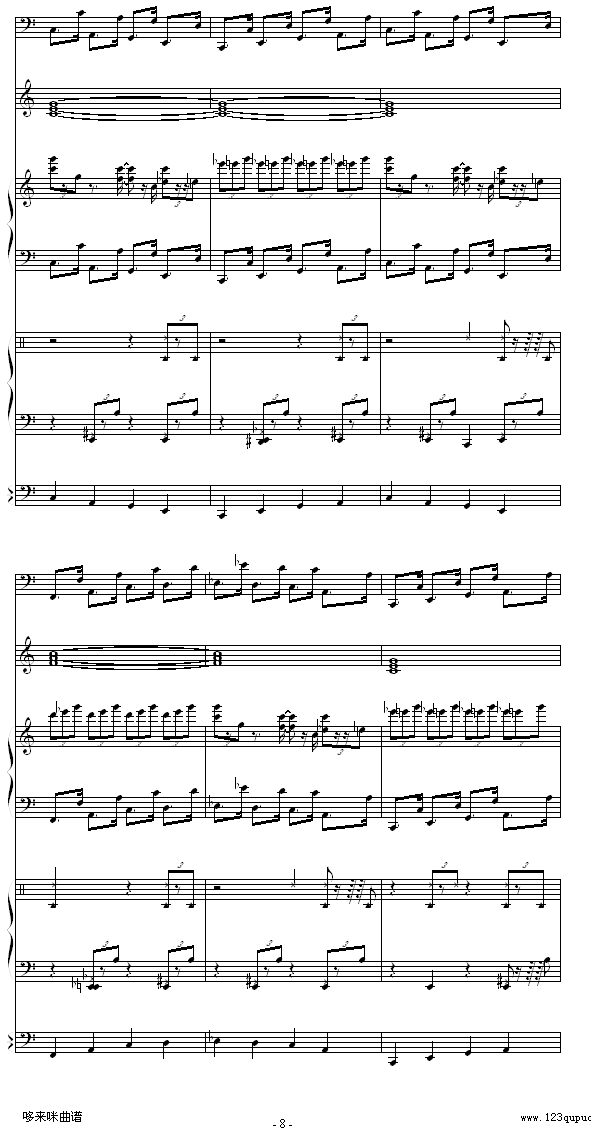 回忆的旋律-克莱德曼钢琴曲谱（图8）