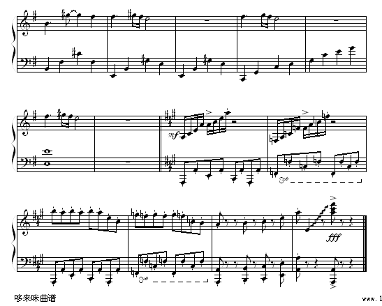 快乐的人们-克莱德曼钢琴曲谱（图7）
