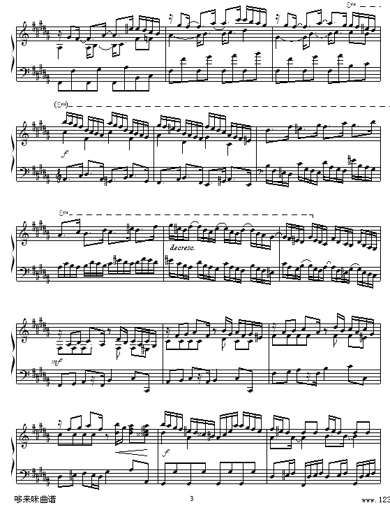 Etude in B Major-Daniel L.Simpson钢琴曲谱（图3）