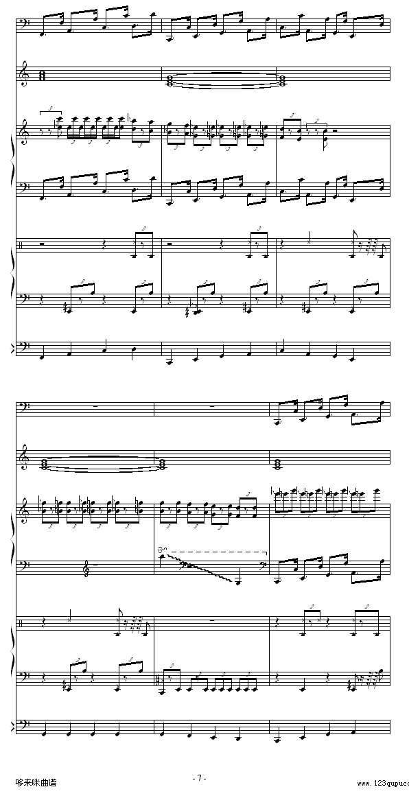 回忆的旋律-克莱德曼钢琴曲谱（图7）