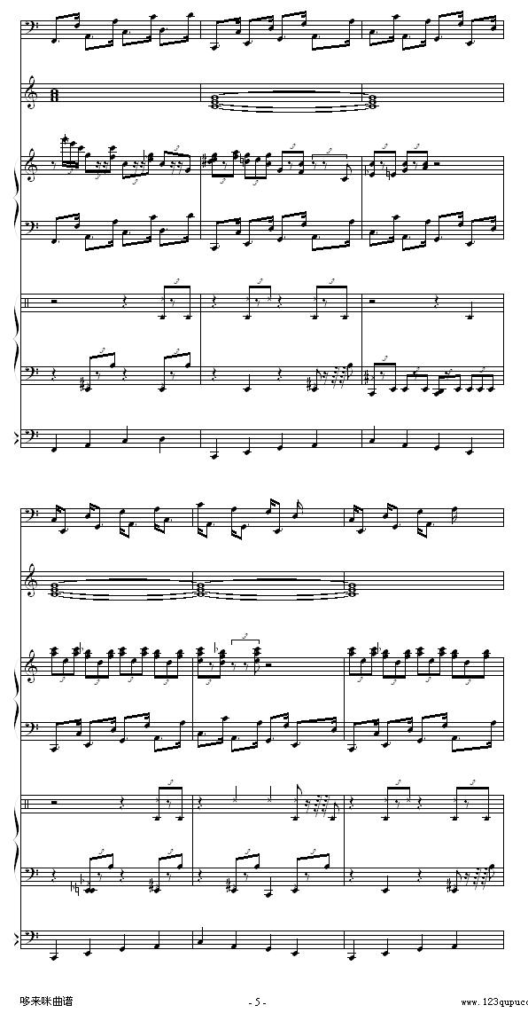 回忆的旋律-克莱德曼钢琴曲谱（图5）