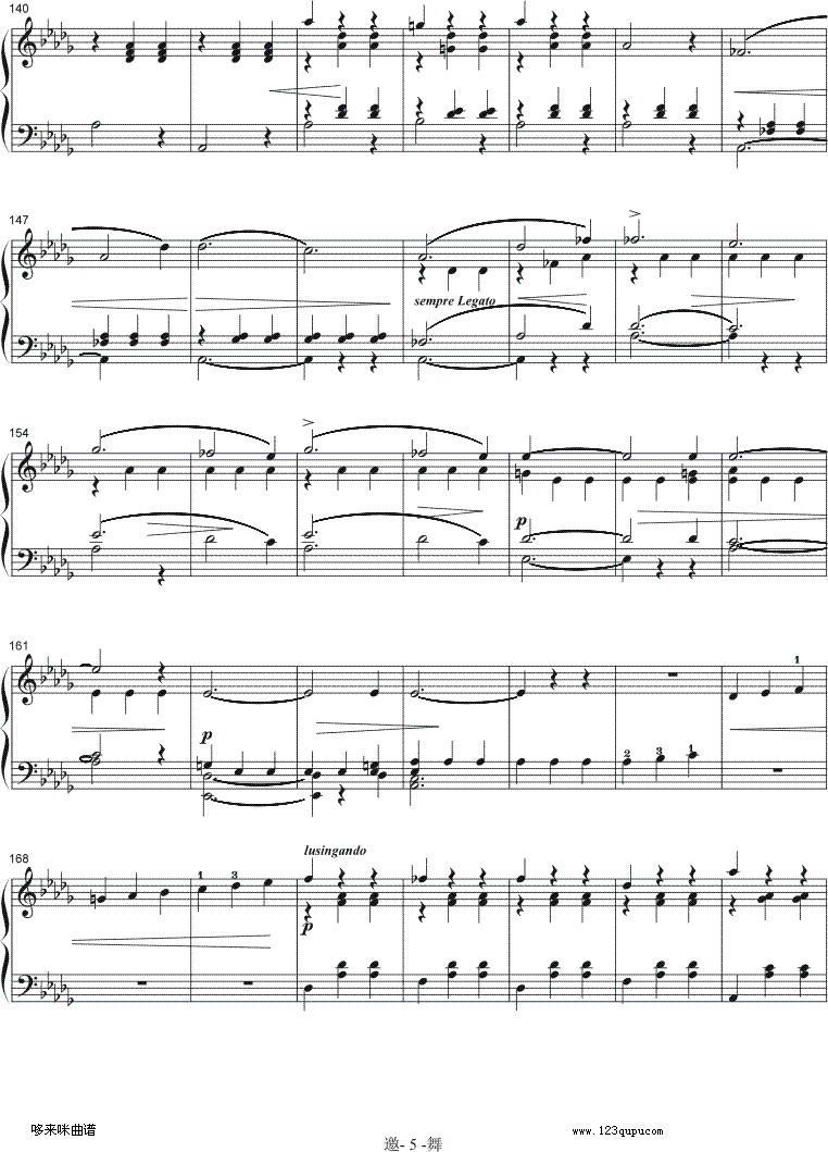 邀舞-韦伯钢琴曲谱（图5）