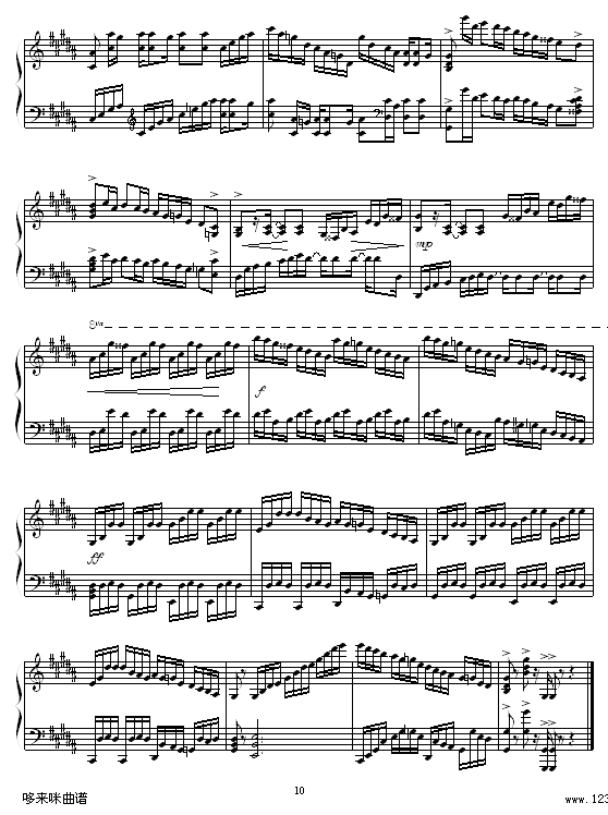 Etude in B Major-Daniel L.Simpson钢琴曲谱（图10）