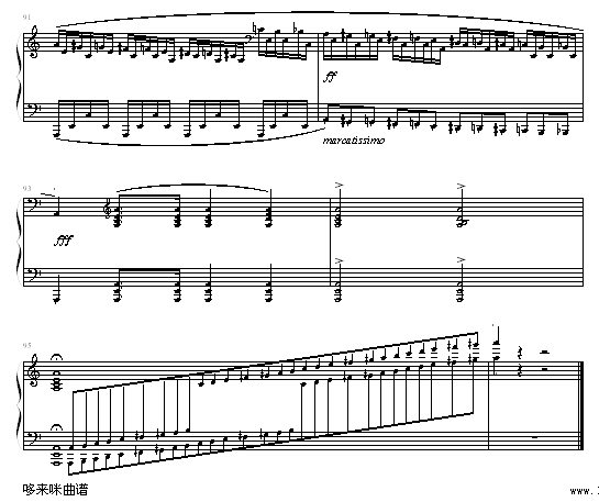 肖邦练习曲第２３首-（冬风）-肖邦钢琴曲谱（图12）